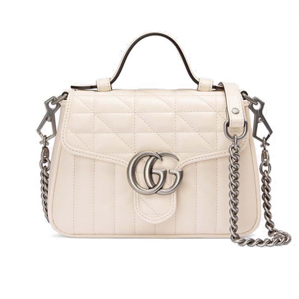 G*u*i gg marmont mini top handle bag 583571  (21*15.5*8cm)